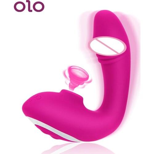 OLO Clit Sucking Vibrator Dildo Vibrating G Spot Vagina Stimulator Nipple Sucker Sex Toys for Adults Couple Female