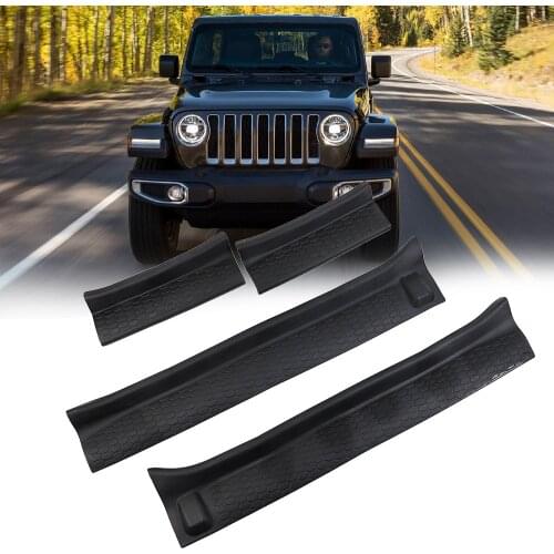 Sill Guards Entry Guards Plate Protectors Cover for Jeep Wrangler JL 2018 2019 2020 2021