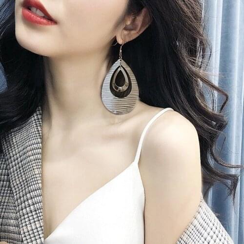 Womens earrings korean style geometric Circle Earrings S925 silve hook Bling Zircon Stone Stud Earrings Statement Earrings