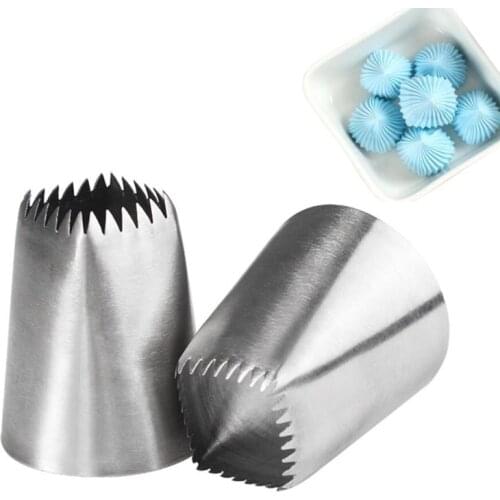 1PC Large Size Square Heart Icing Piping Nozzles Cake Decorating Pastry Tip Sets Fondant Cake Decorating Mold Tools