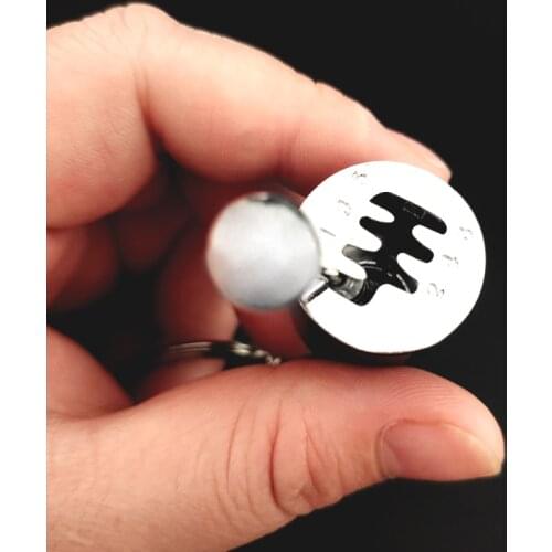 1 Pc Free Shift 5 Colors Keyring Turbo Keychains Gear Head Key Chain Wave Box Ornaments Car Ornament