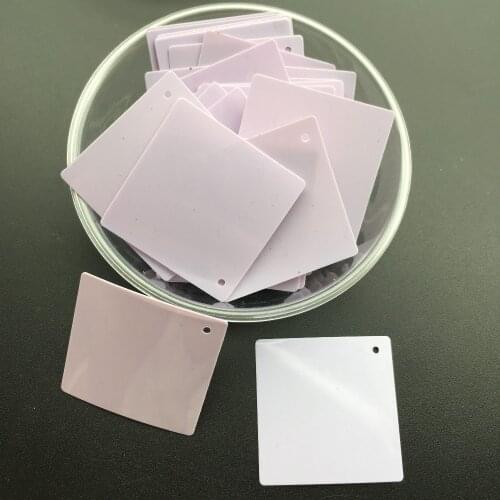 125pcs/lot 29mm Large Square Flat Loose Sequin Paillette Sewing,Wedding Craft,Women Kids DIY Garment Accessory Light Purple