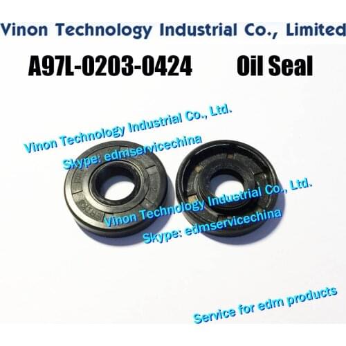 A97L-0203-0424 edm Oil Seal (2PCS pack), FA NUC Seal for Lower Bearings A97L.0203.0424, 24.06.707, A97L02030424 for 0iD,0iE,1iD