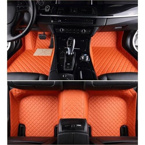 Custom car floor mats for Mitsubishi All Model ASX outlander lancer pajero sport pajero dazzle car styling accessories