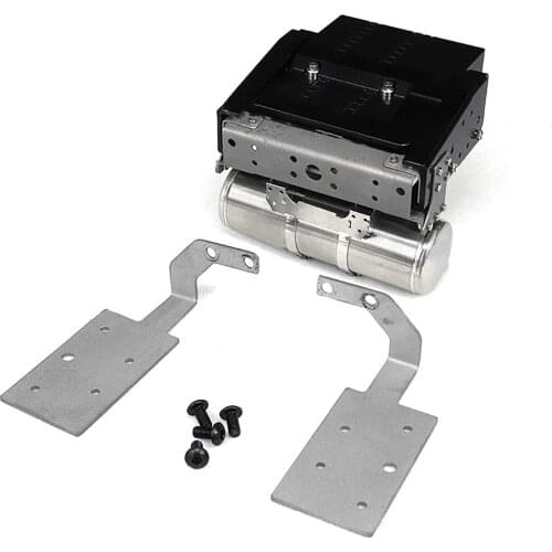 Battery Box Gas Box Tank Tail Beam Lamp Holder Bracket Set for 1/14 Tamiya Volvo FH16 FH12 RC Truck Tractor Accessories
