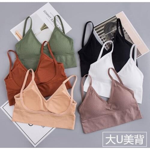 3D Sexy Lingerie Seamless Sport Bra U Type Backless Strapless Top Bra Push Up Bralette Brassiere Women Underwear YJ220