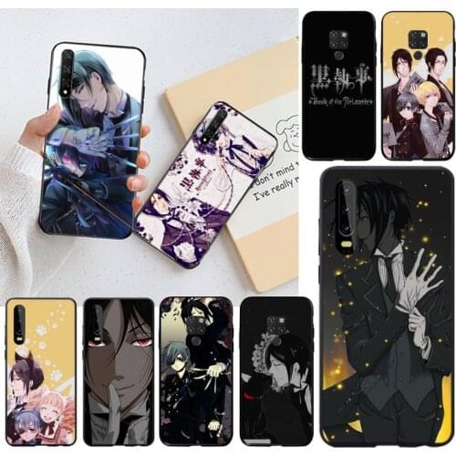 Anime Butler Kuroshitsuji Black Cell Phone Case for Huawei P40 P30 P20 lite Pro Mate 30 20 Pro P Smart 2019 prime
