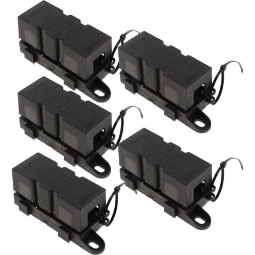 5-Piece Fuse Holder / Fuse Holder With Universal Lid For Camper / Van / Truck