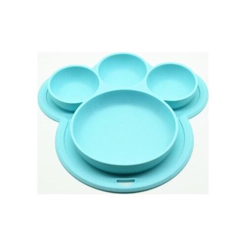 Baby Silicone Plate Kids Bowl Plates Baby Feeding Silicone Bowl Baby Silica Gel Dishes Kids Tableware Anti-fall