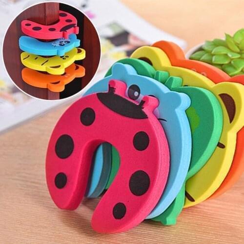 Cute Animal Design Soft Security Doorstop Cartoon Protection Baby Safety Door Stopper Anti-pinching Finger Protector Home Decor