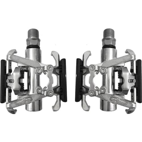 C099 Aluminum Alloy +CR-MO Foot Pedal Road/Mountain Bike Lock Riding Double-sided Dual-bearing Pedals JD00102