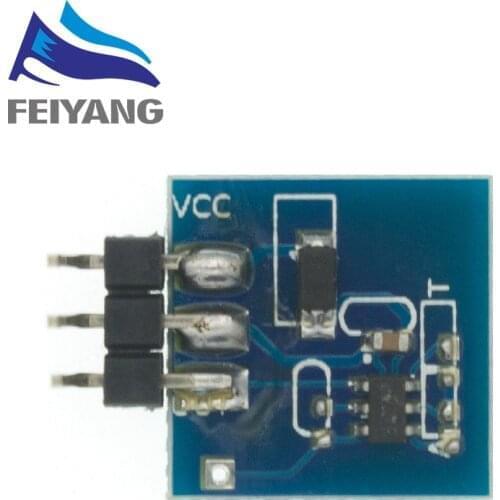 10PCS TTP223 Capacitive Touch Sensor Switch Module DC2.5V-5.5V self-locking or jog mode with LED lamp