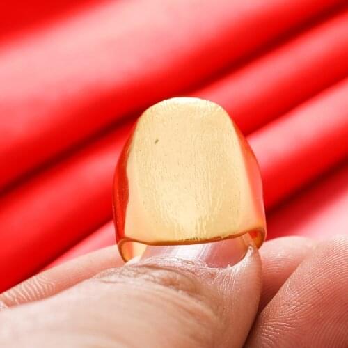 Dubai Gold Color Rings 24K For Women Wedding Jewellery 7-9Size Womens Ring For Girls Bridal Wife Gifts African Dubai French