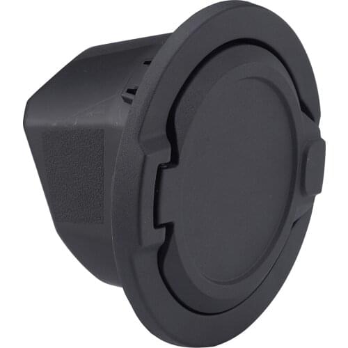 Car Tank Cover Aluminum ABS Fuel Filler Door Cover Gas Tank Cap Black Automobile Replacement Accessories For JL 2018-2020