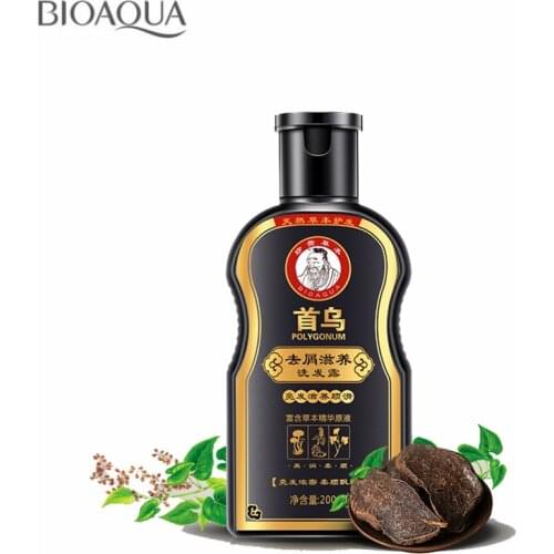 Traditional Chinese Medicine Polygonum Multiflorum Anti-Dandruff Shampoo For Anti Hair Loss Moisturizing Oil Control Black Hair