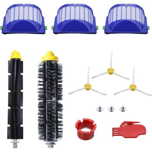 Replacement Parts Kit For IRobot Roomba 680 670 600 Series Vacuum Beater Bristle Brush+Aero Vac Filter+side Brush