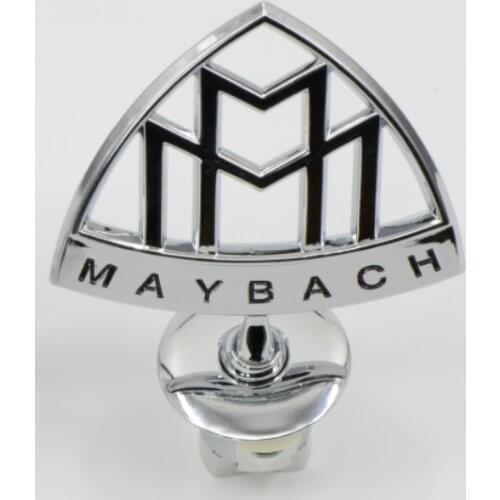 3D New Standing Metal Emblem Car Hood Logo Head Sticker Front Badge for Mercedes Maybach S400 S500 S600 C-class E-class S-class