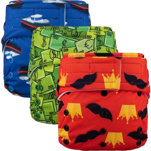 2021.4 New Arrival New Pattern Hook & Loop Cloth Diaper Cover Washable Baby Nappy Child Infant Boy Girl Newborn