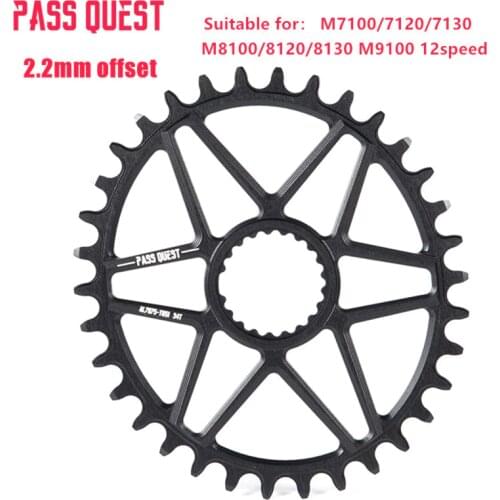 2.2mm offset bike Chainring 30/32/34/36/38/40T MTB Narrow Wide Bicycle Chainwheel for deore xt M7100 M8100 M9100 12S Crankset