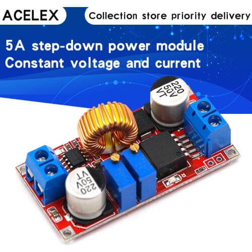 5A Adjustable DC-DC CC CV Lithium Battery DC Step Down Charger Board Power Supply Converter XL4005E1 5-32V to 0.8-30V LED Driver