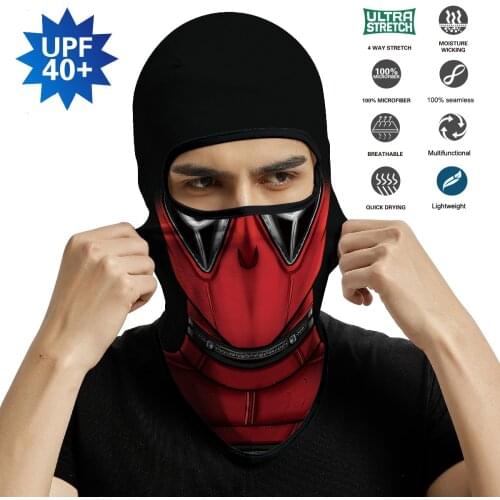 Deadpool Full Face Cover Balaclava Bandana Cosplay Facemask Cycling Caps Hat Protective Headband Helmet Liners Neck Gaiter Durag