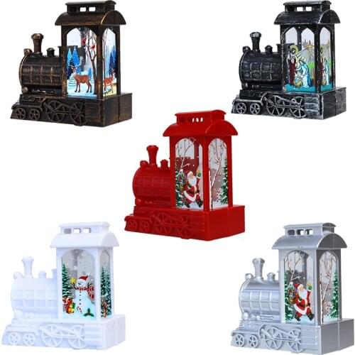 Christmas Snowman Elk LED Lights Train Santa Claus Merry Christmas Decorations for Home 2020 Xmas Natal Navidad New Year 2021