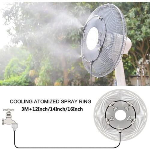 Garden Spray Portable Mist Fan Ring Water Mist Fog Sprayer Cooling Irrigation System Gardening Plant Watering Yard Garden Tools