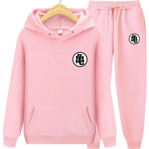 Two Piece Set Women Letter Print Harakuju Mens Hooded Sweatshirts and Full Length Pants Tracksuit Streetwear2020 Sports Set