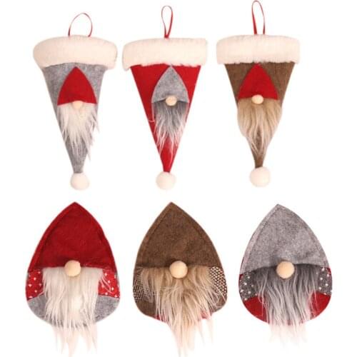 1PC Fork Knife Cutlery Holder Bag Pocket Xmas Spoon Bags Knife Fork Spoon Set Cover Kitchen Christmas Dinner Table Decor