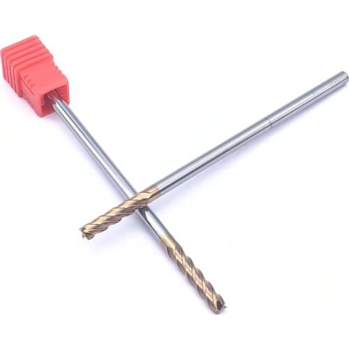 1PCS HRC60 4F 4.0XD4X100L CNC Lathe Tungsten Steel solide Carbide Endmills End Mill Flat Bottom Four Blade