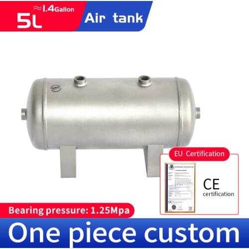 Small 304 Air Tank 10L Vacuum Buffer Air Pressure Tank Horizontal