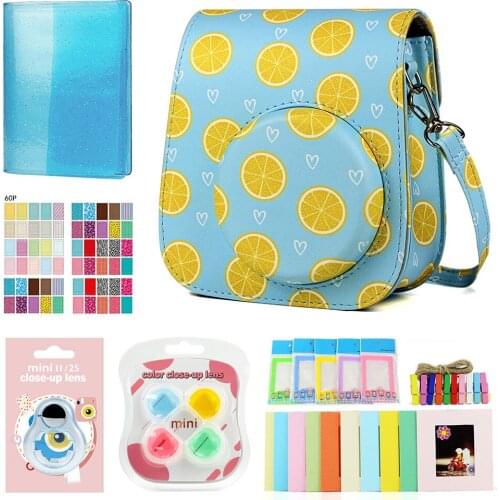 4 colors Bag for Fujifilm Instax Mini 11 Case Photo Album Film Frame Filters Selfie Lens Shoulder Strap Camera Accessories