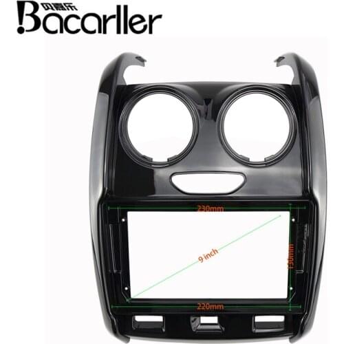 9 INCH Car Audio Frame GPS Navigation Fascia Panel Car dvd Plastic Frame Fascia is suitable for RENAULT DUSTER 2015-2020