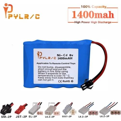 6v Rechargeable Battery For Rc toys Cars Tanks Robots Gun 1400mah Ni-CD Battery AA 6v 1400mah Batteries Pack For Rc Boat 1PCS