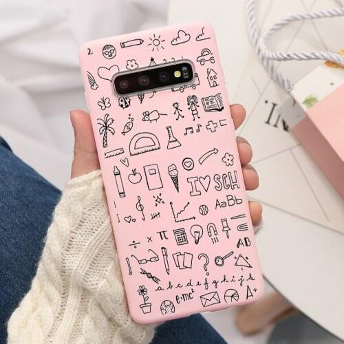 Glitter Bling Abstract Clear Cartoon Phone Case for Samsung Galaxy s20 Ultra s8 s9 s10 plus A50 A10 A20 A30 A70 A60 A51 A71 S