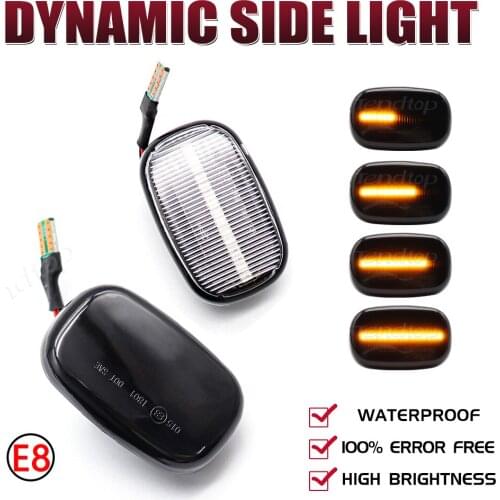 2Pcs Dynamic Blinkers Indicator LED Side Marker Turn LIght FaceLift Car Assessories For Toyota Corolla Camry Avensis Celica RAV4