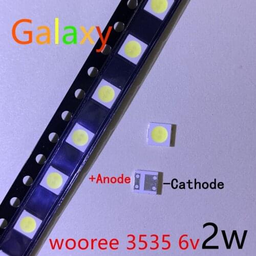 FOR WOOREE LED backlight LCD TV bead 6 V 1 W 3535 LED SMD Lamp bead 3535 cold white 10000PCS