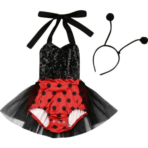 Citgeett Summer Toddler Kid Baby Girl Cartoon Sunsuit Tutu Skirts Headband Outfits Clothes Neck Cute Top