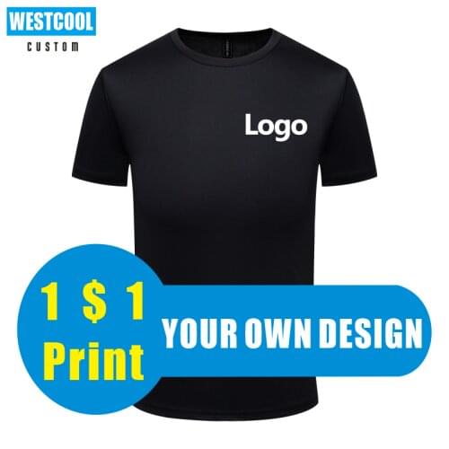 Summer Men and Women Sport Quick Dry T-Shirt Custom Logo Print Embroidery Round Neck Cheap Tops WESTCOOL