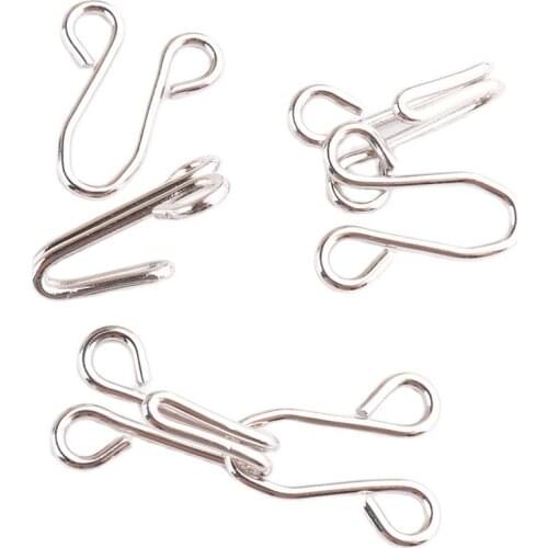 Metal Hook and Eye 35*15mm Fastener Metal buckle button for Bra/Dress/Corset/collar/bag/shirt/garment Invisible Sewing accessory