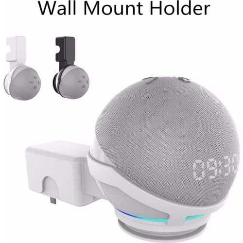 Smart Speaker Wall Storage Case Bracket For Alexa Echo Dot 4 Outlet Wall Mount Hanger Holder Stand Space Saving Cozy Case