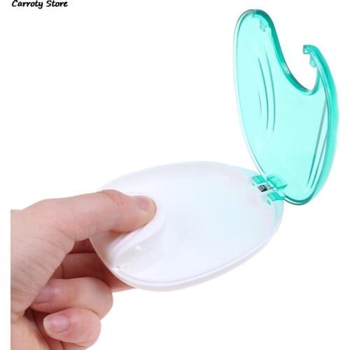 2021 New 1pcs Dental False Teeth Denture Cleaning Box Product Bottles Holder Holder Pouch