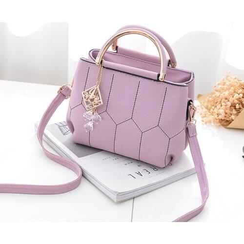 2021 Ladies New PU Leather Solid Color Shoulder Bag Fashion Strap Shoulder Handbag Adjustable Shoulder Strap