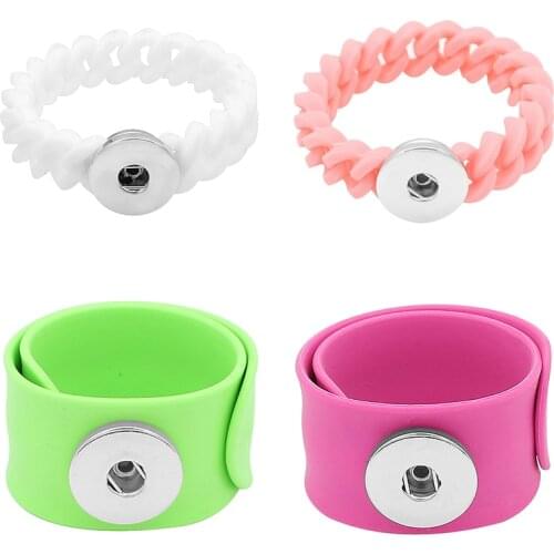 New Fashion 20mm 18mm Snap Button Bracelet DIY Jewelry 5pcs/lot KD3024