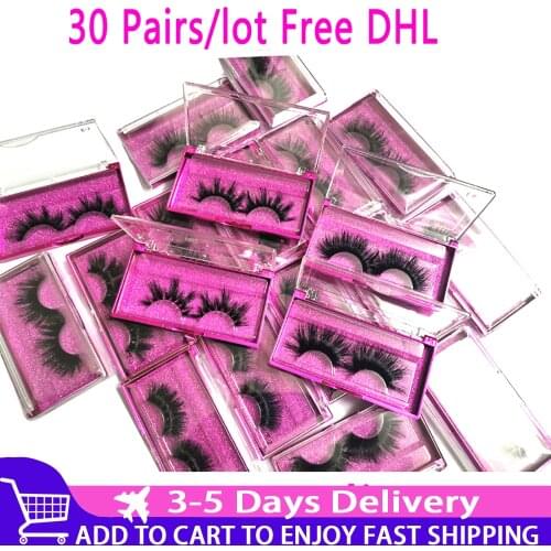 Wholesale 30 pairs/lot 5D Mink Lashes 25mm Handmade Dramatic Lashes 10 Styles 3D Mink Lashes