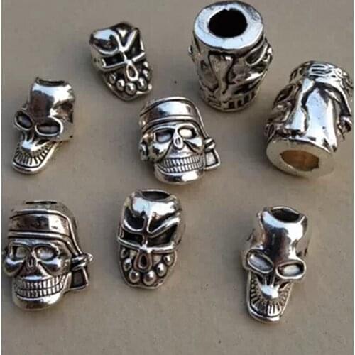 EDC Outdoor Camping Equipment Alloy Anti-Lost Anti-Slip Umbrella Rope Metal Pendant DIY Weaving Keychain For Hiking FW117