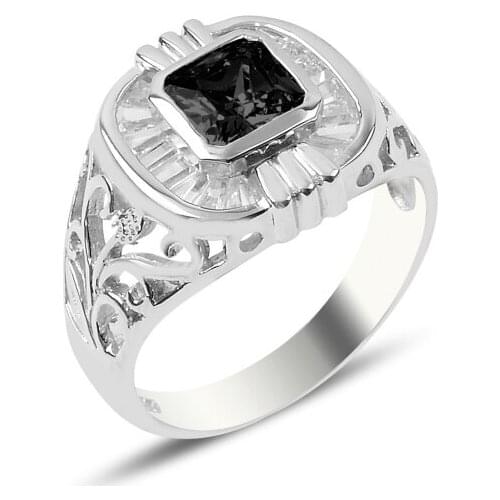 Silverlina Silver Zircon Stone Ring