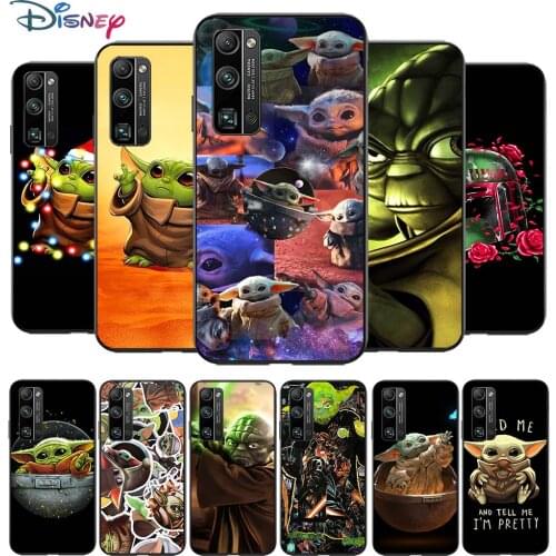 The Baby Yoda for Huawei Honor V30 20 Pro X10 9S 9A 9C 9X 8X 10 9 Lite 8 7 Pro Silicone Soft Black Phone Case