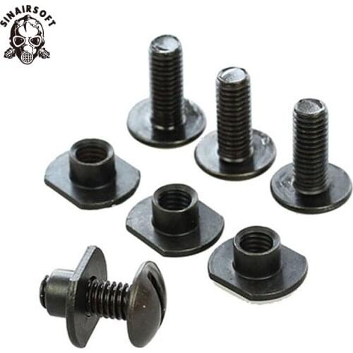 SINAIRSOFT Tactical Military MICH Helmet FAST Helmet Screw Airsoft Hunting Paintball Safety Sports Sport Accessories 4 PCS