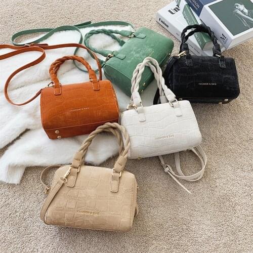 PU Leather Crossbody Bags Lady Shoulder Handbags Female Simple Solid Color Summer Simple Totes for Women 2020 Trend